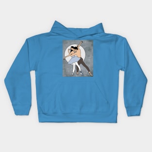 Dancing Ballerina Ballet Figures Kids Hoodie